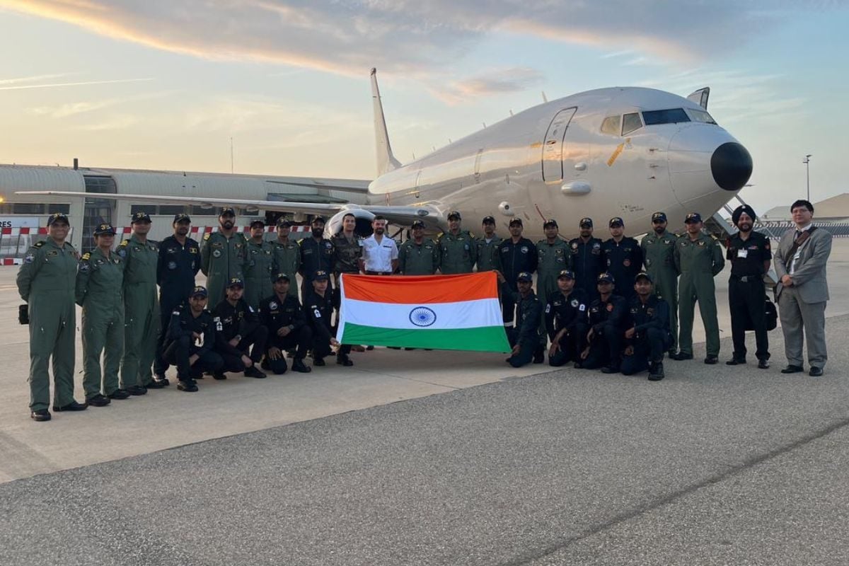 Indian Navy’s P-8I Aircraft Marks First-Ever Deployment In Europe, Lands In France For Bilateral Exercise