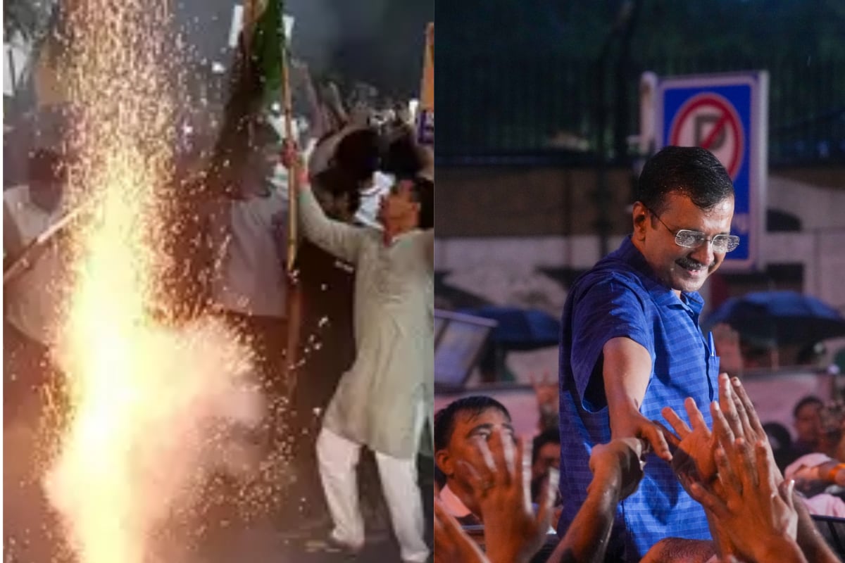 AAP Workers Booked For Bursting Firecrackers Outside Kejriwal’s Residence Despite Citywide Ban