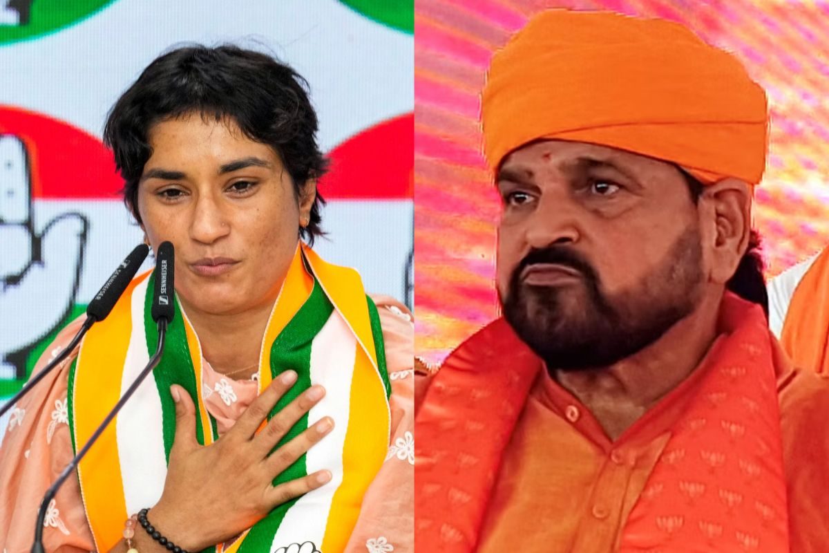‘God Punished You…’: Brij Bhushan’s ‘Cheating’ Dig At Vinesh Phogat After Wrestler Enters Haryana Poll Fray