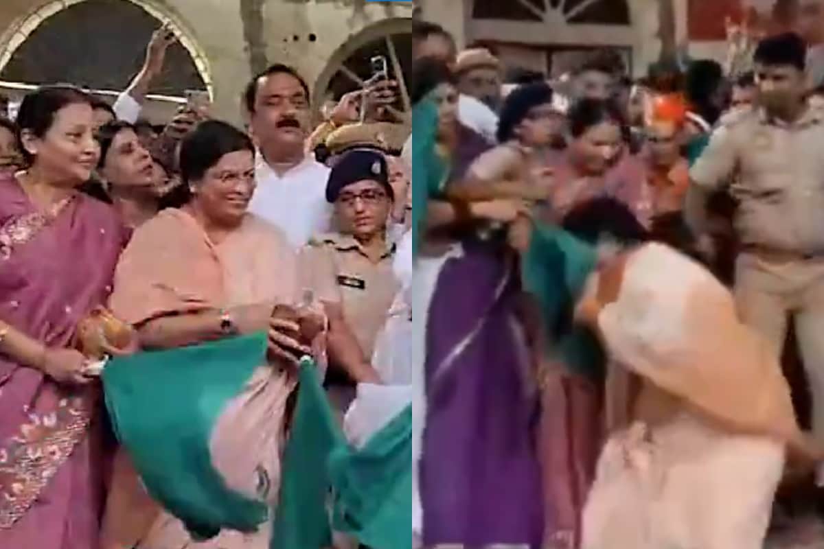 Video | BJP MLA Falls On Railway Track While Flagging Off Vande Bharat Train In UP’s Etawah