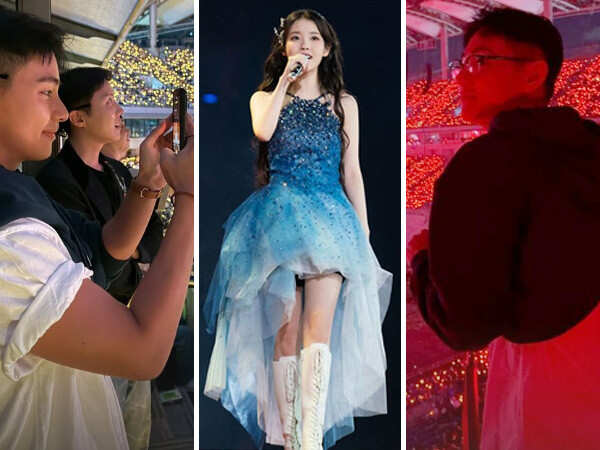 PHOTOS: BTS V and J-Hope hype up IU on her 100th performance