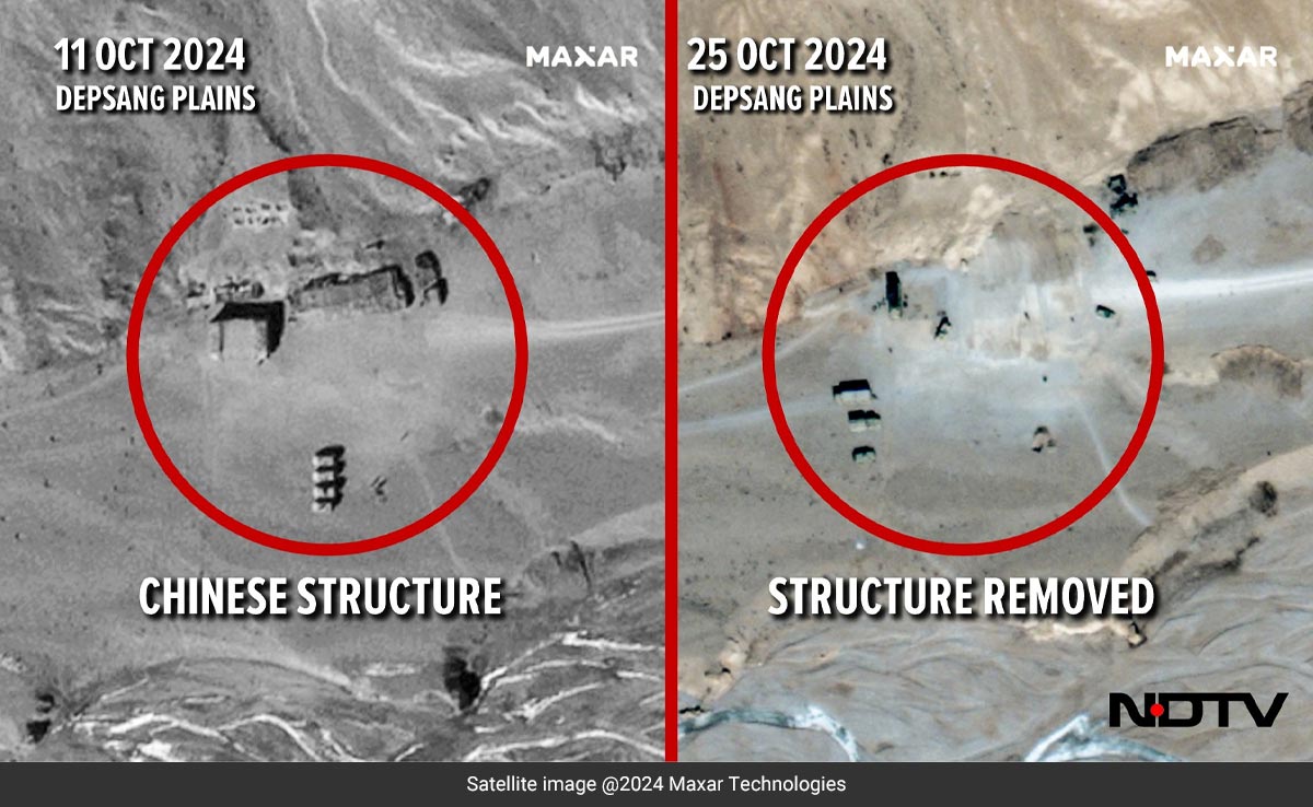 NDTV Exclusive: 1st Images Of Chinese Troops’ Disengagement In Ladakh