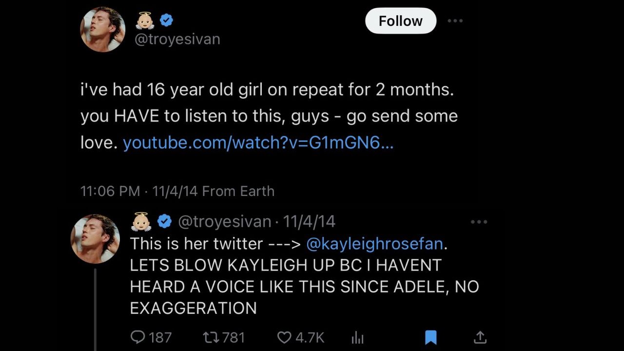 Throwback: When Troye Sivan Discovered Chappell Roan In 2014 and Urged Fans To Support Her YouTube Channel