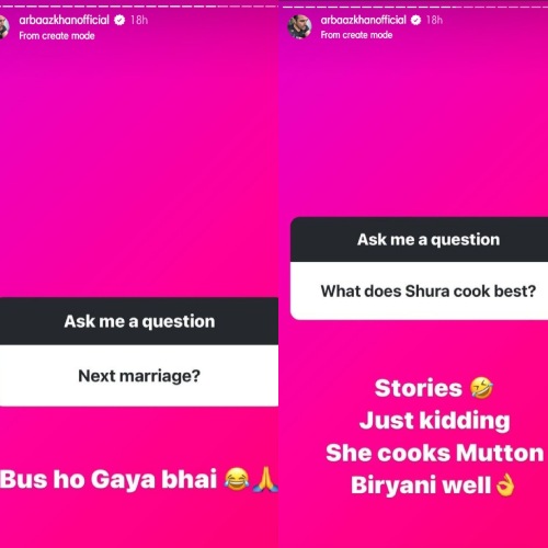Arbaaz Khan’s response to fan asking about wife Sshura Khan’s cooking skills is every husband ever; here’s what she is good at