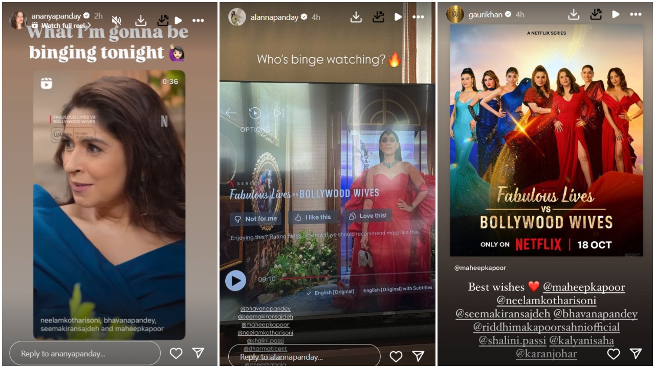 Fabulous Lives vs Bollywood Wives S3: Ananya Panday, Shanaya Kapoor share ‘weekend binge’ plans as series hits Netflix; Gauri Khan sends ‘best wishes’