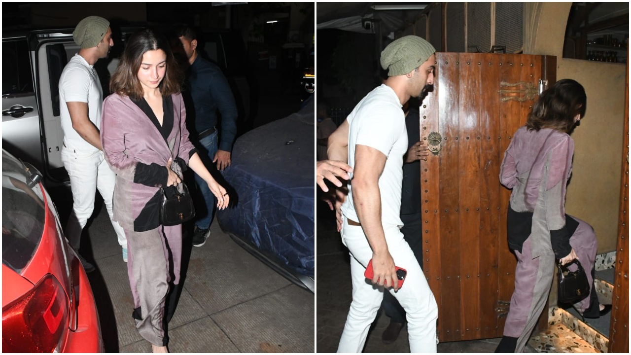 Alia Bhatt and Ranbir Kapoor step out for dinner as they celebrate Soni Razdan’s birthday; Mahesh Bhatt chats with son-in-law