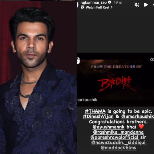 Thama: Stree 2’s Rajkummar Rao sends love to Ayushmann Khurrana and Rashmika Mandanna’s next with director Aditya Sarpotdar; ‘It is going to be epic ‘
