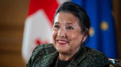 President tells Georgians to show the world where they stand on ‘rigged vote’