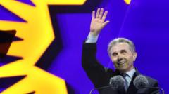 Georgia’s ruling party holds mass rally ahead of crucial vote