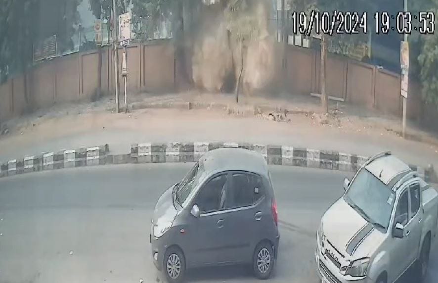 On CCTV, Moment Huge Explosion Ripped Through Wall Of Delhi School