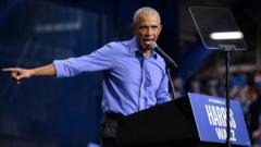 Obama urges vote for Harris in ‘tight’ presidential race