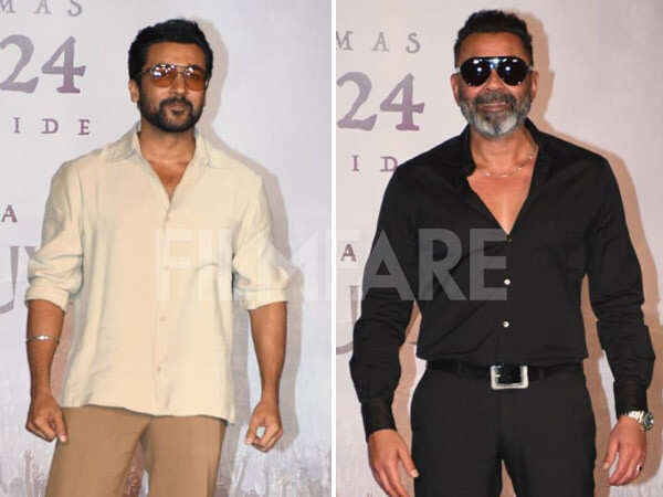 Bobby Deol Suriya shower love on each other at Kanguvas event