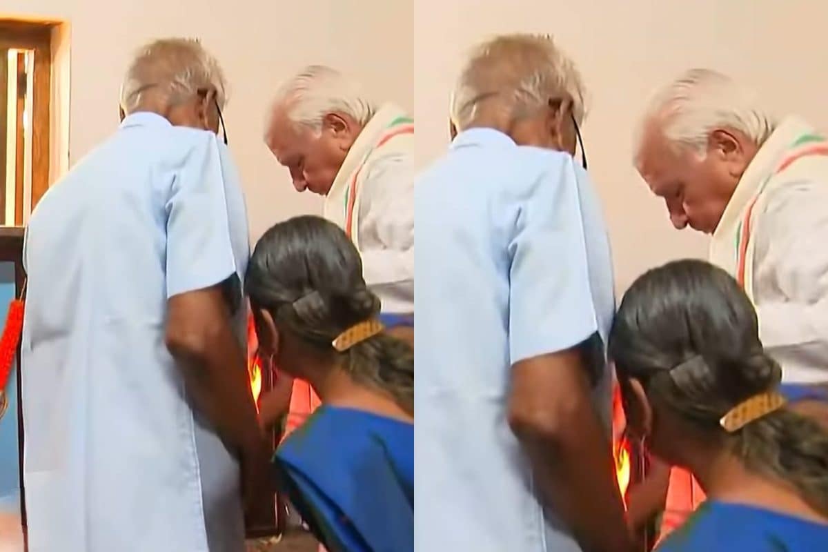 Kerala Governor Arif Mohammed Khan’s Shawl Catches Fire At Event In Palakkad