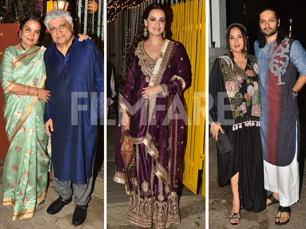 PHOTOS: Shabana Azmi and Javed Akhtar host a grand Diwali bash