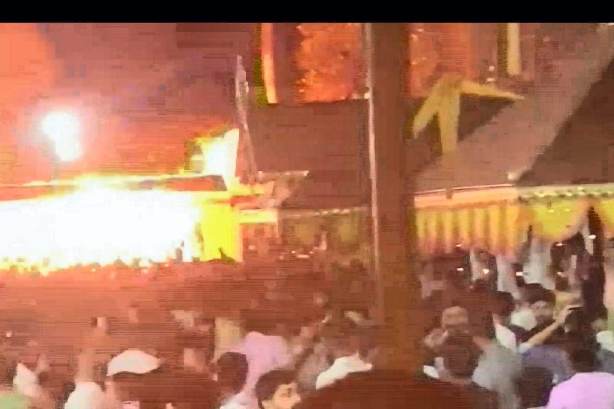 Video: Panic And Chaos After Fireworks Explosion At Temple Festival Injures Over 150