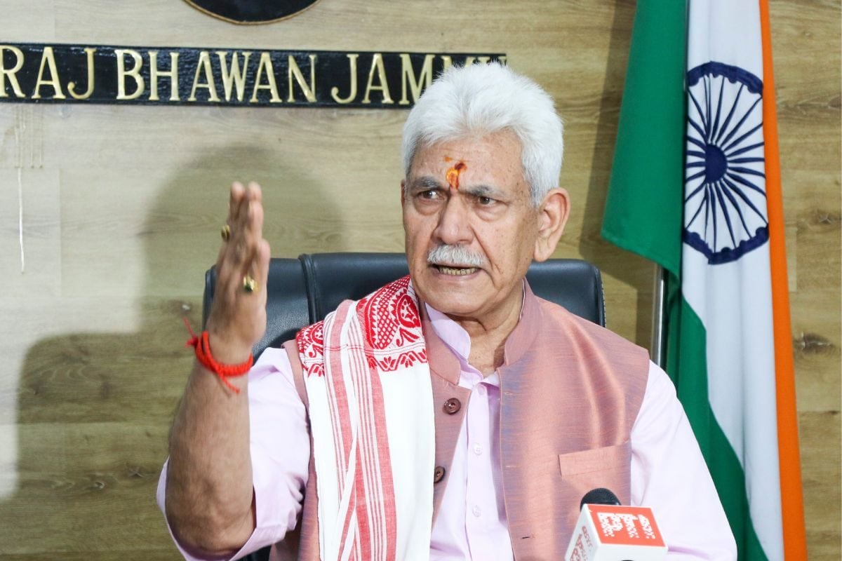 J&K LG Manoj Sinha Slams Politicians for Missing Foundation Day