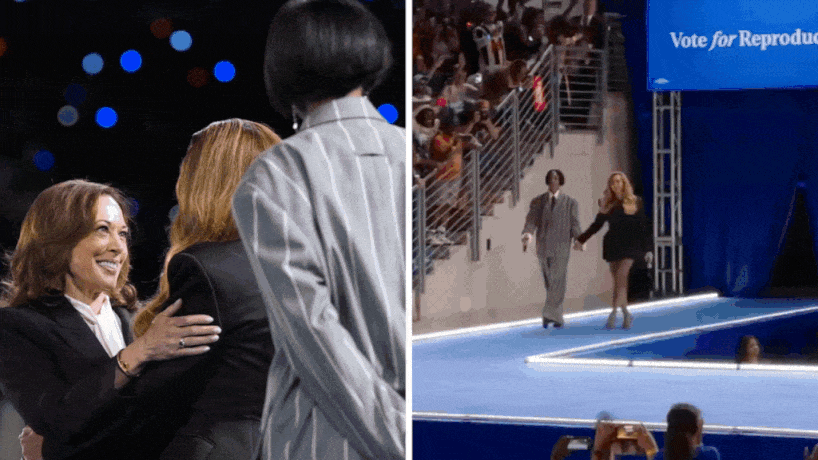 ‘I’m here as a mother’: Beyoncé backs Kamala Harris for President
