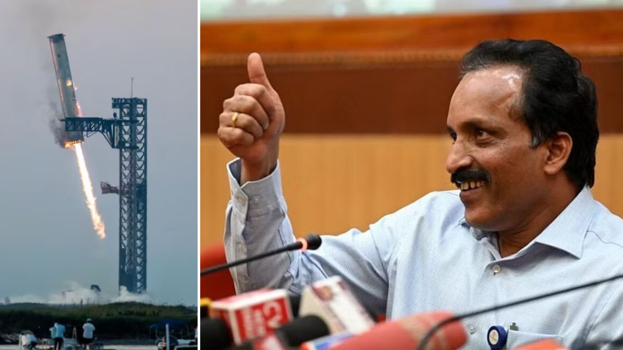‘Musk a great man’: Isro chief praises SpaceX for catching rocket with ‘chopsticks’
