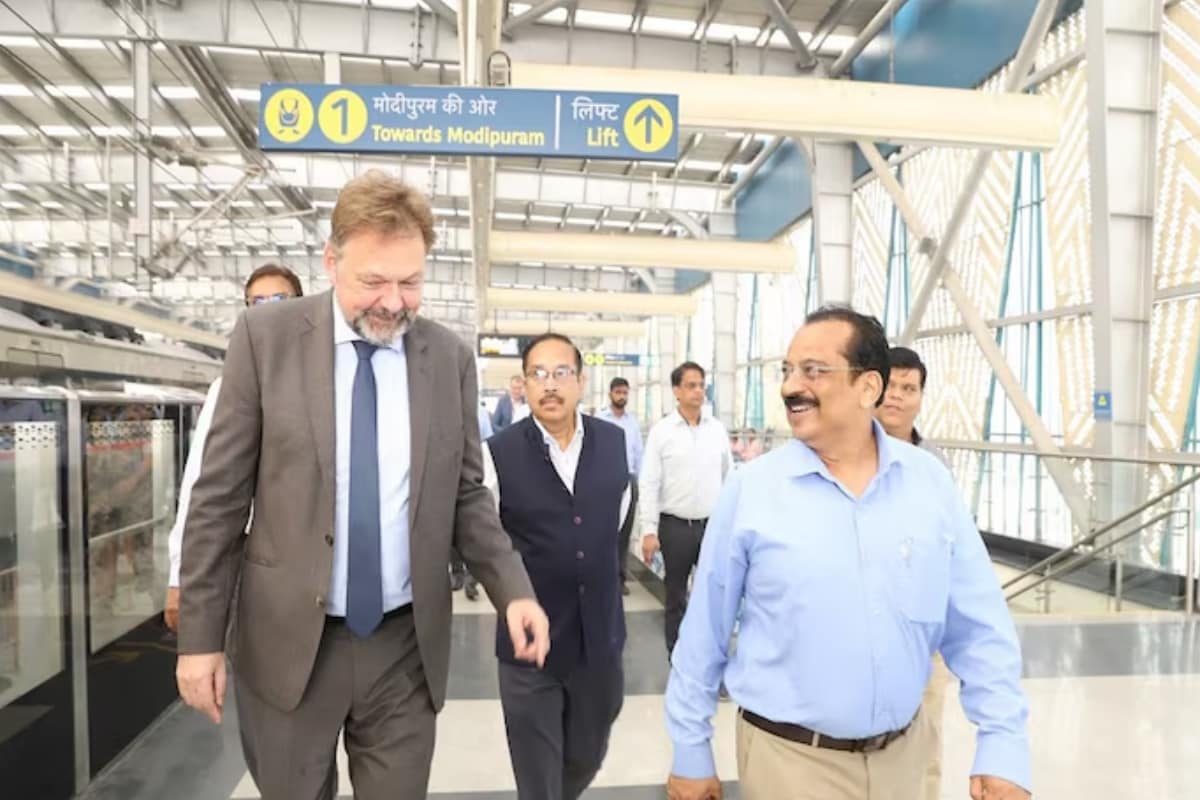 German Ambassador Enjoys NaMo Bharat Ride, Impressed With Train’s Features | Pics