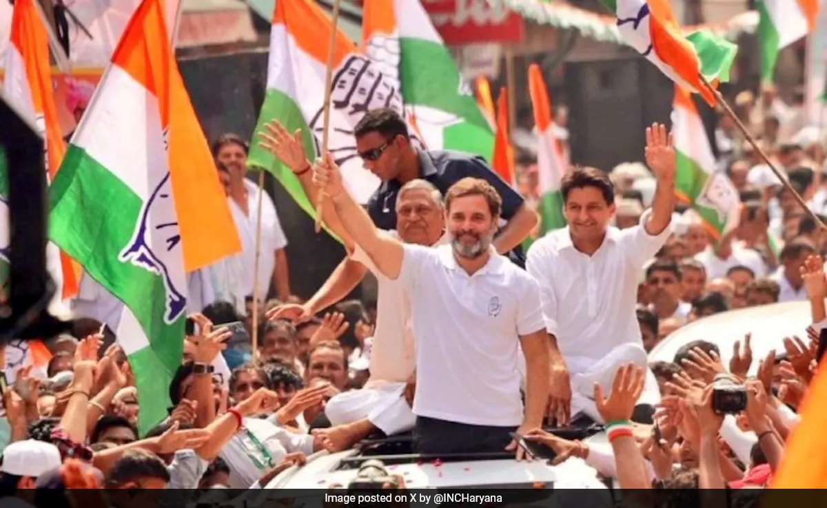 Leads Show Congress Crossing Halfway Mark In Haryana