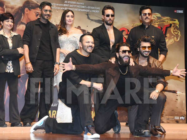 Photos: Ranveer Singh Ajay Devgn and more vibe at the Singham Again trailer