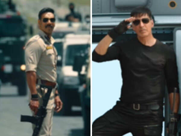 Ajay Devgn and Akshay Kumar unveil title track of Singham Again