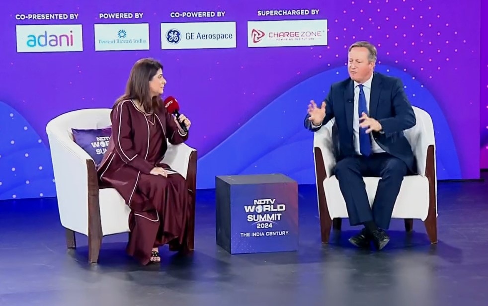 “India Has Credibility To Mediate In Ukraine War”: David Cameron At NDTV World Summit