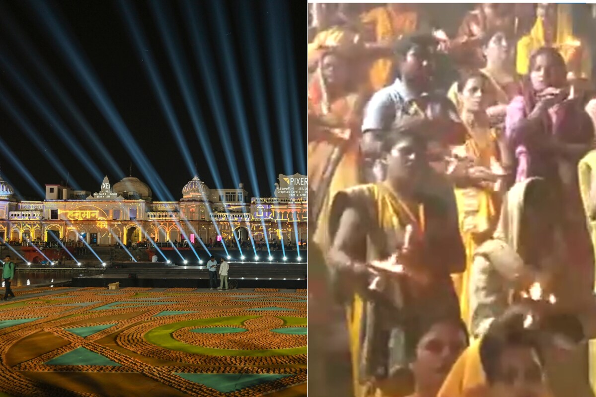 Ayodhya Lits Up For Grand Deepotsav, Women Perform Saryu Aarti | Watch