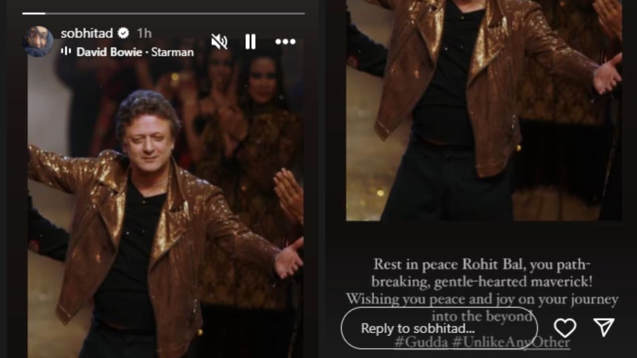 Sobhita Dhulipala and Aditi Rao Hydari mourn the passing of Indian fashion icon Rohit Bal at 63