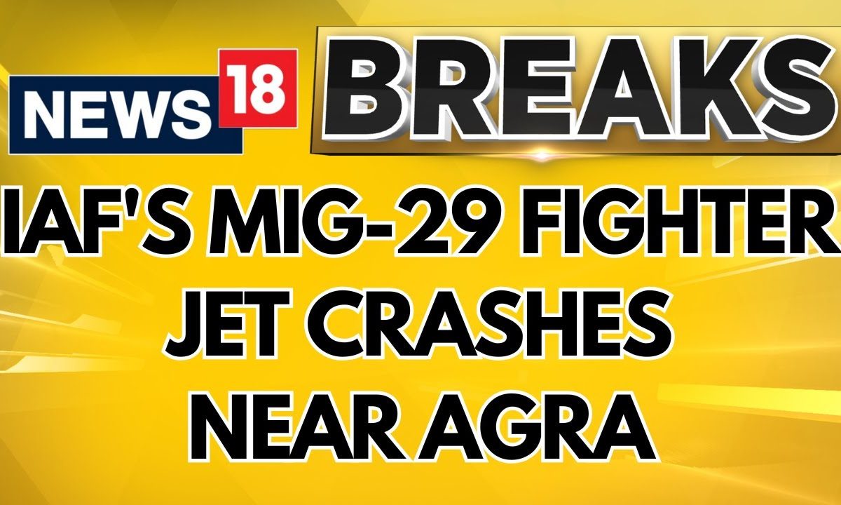 Air Force’s MiG-29 Crashes Near Agra, Pilot Ejects Safely | Air Force’s MiG-29 Crash | News18