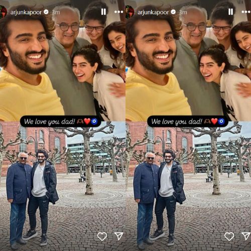 Arjun Kapoor gets emotional on father Boney Kapoor’s birthday and shares video of latter praising his work in Singham Again: ‘Living for moments like these’