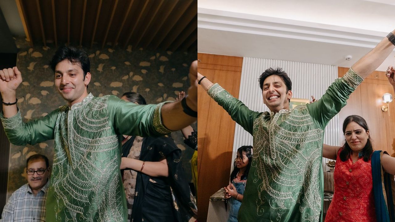 Yaariyan actor Hemansh Kohli dances his heart out at mehendi ceremony; sports henna with fiancée’s initials; PICS