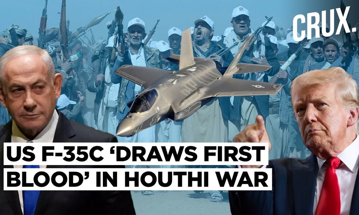Spooked By “Amazing” Houthi Arms, US Deploys F 35C To Red Sea, Stealth Jets ‘Draw First Kill’ | War