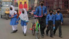 Schools affected by smog in parts of South Asia