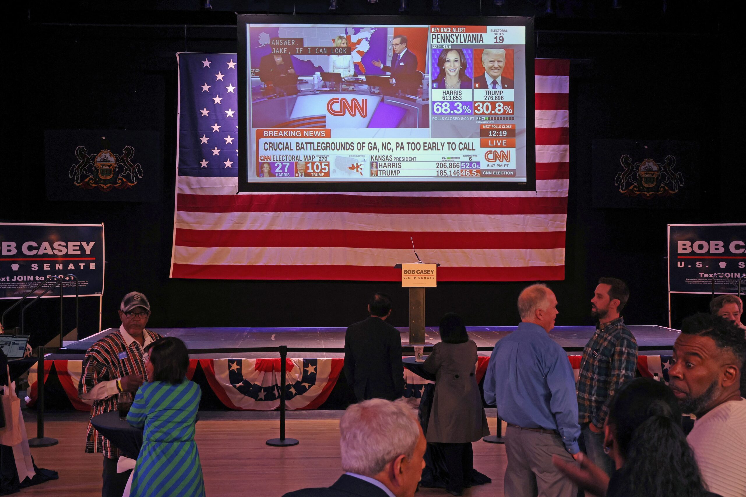 Trump Ahead Of Harris 4-2 In Swing States That Hold The Key To Oval Office