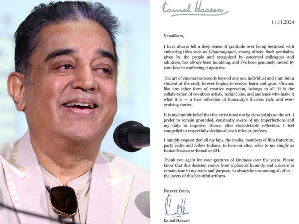 Kamal Haasan asks his fans to stop calling him with nicknames