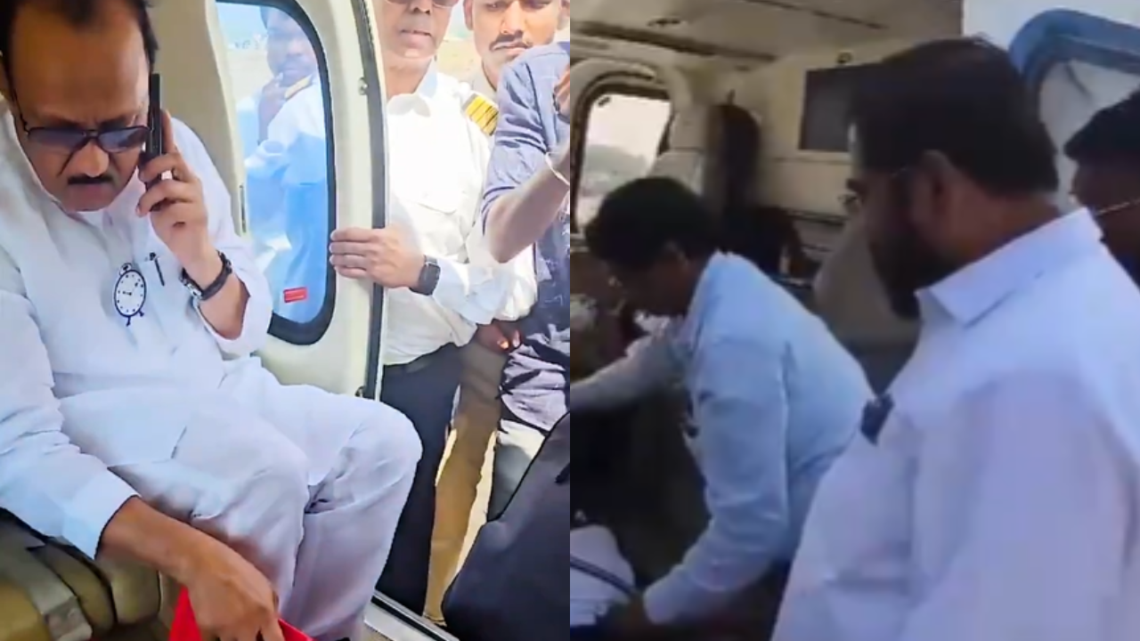 ‘Bag-checked’: Shinde, Ajit Pawar post frisking videos as Uddhav questions EC