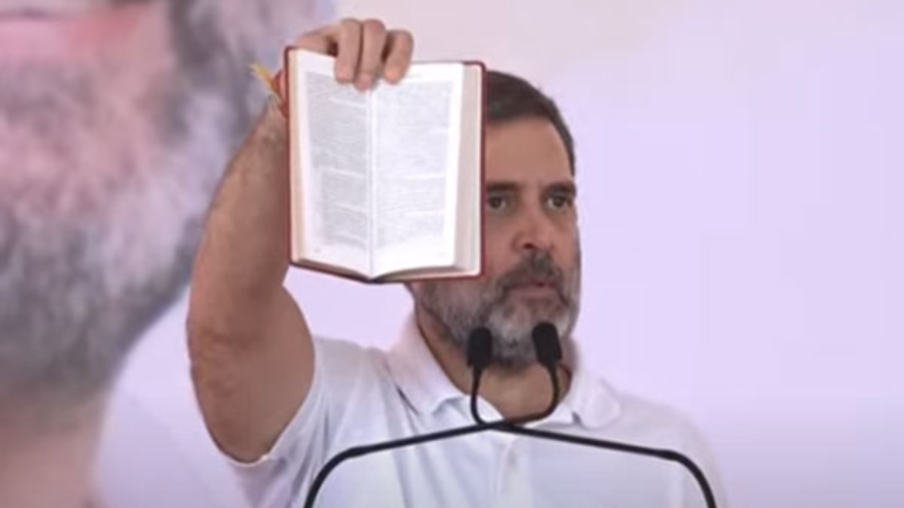Constitution seems blank to PM Modi because he’s never read it: Rahul Gandhi