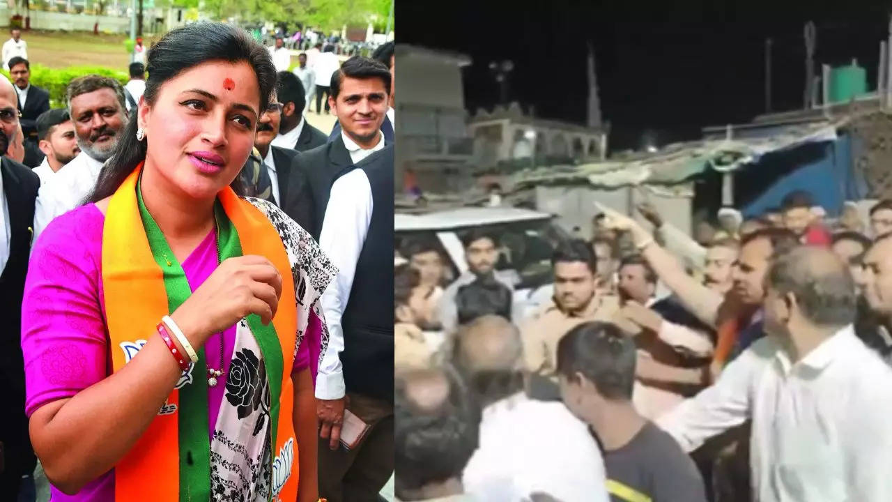 Ruckus at Navneet Rana’s rally in Khallar, narrow escape for ex-MP