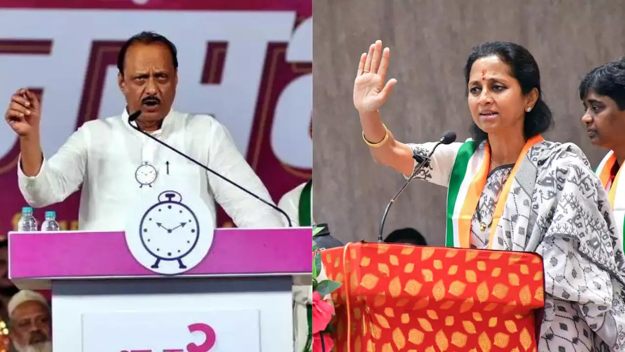 Bitcoin audio clip: ‘Supriya’s voice’, claims Ajit Pawar; ‘AI-generated’, says Sule