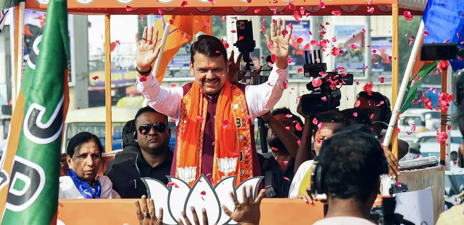 Kaun banega CM? Just short of majority on its own, BJP may push for Fadnavis