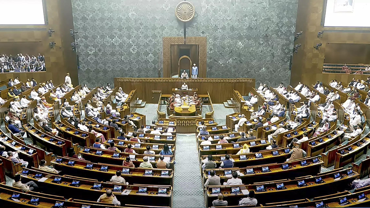 Winter session: House proceedings begin, adjourn, resume, and adjourn again