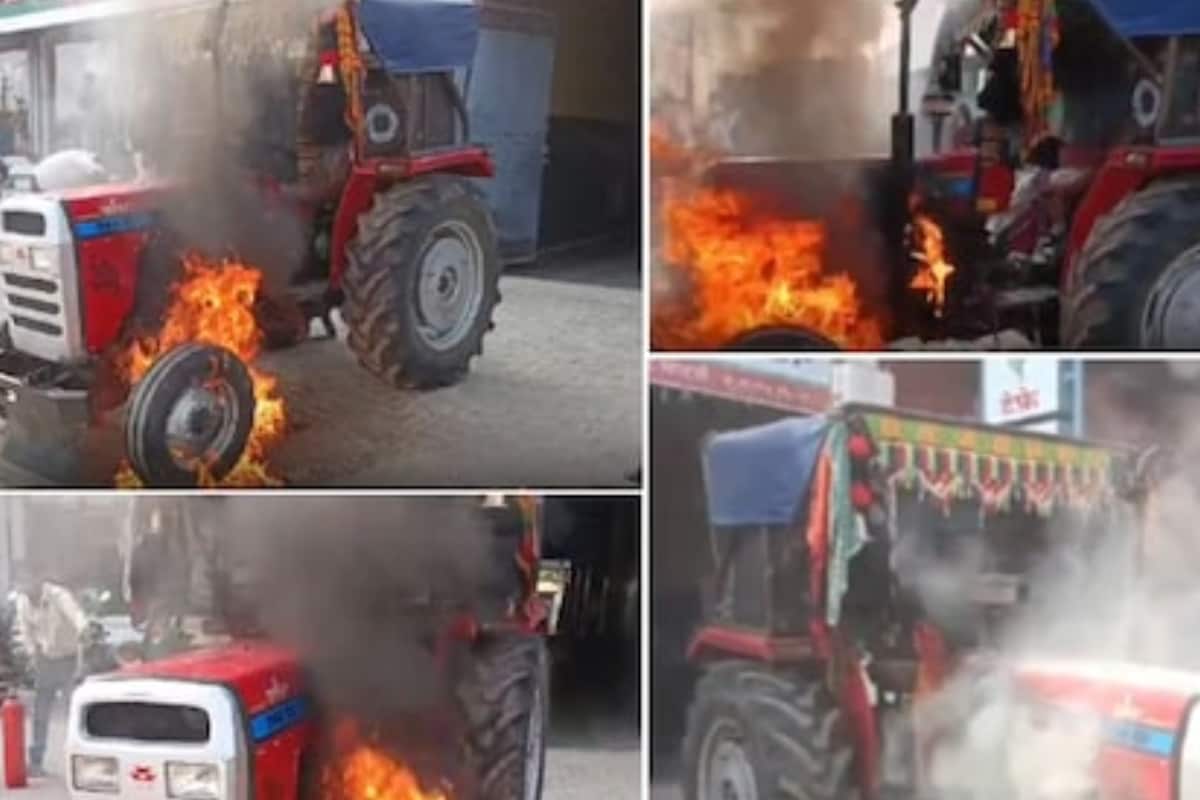 Frustrated With Repeated Repairs, Dholpur Farmer Sets Tractor Ablaze Outside Motor Agency