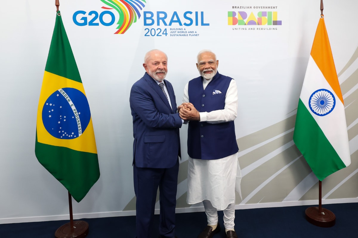 PM Modi Meets Brazilian President Lula; Takes Stock of Full Range Of Bilateral Ties