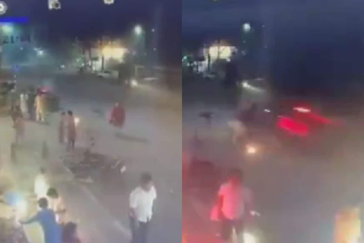 Bursting Crackers On Road, Pune Man Dies After Being Hit By Speeding Car | Video Bursting Crackers On Road, Pune Man Dies After Being Hit By Speeding Car | Video