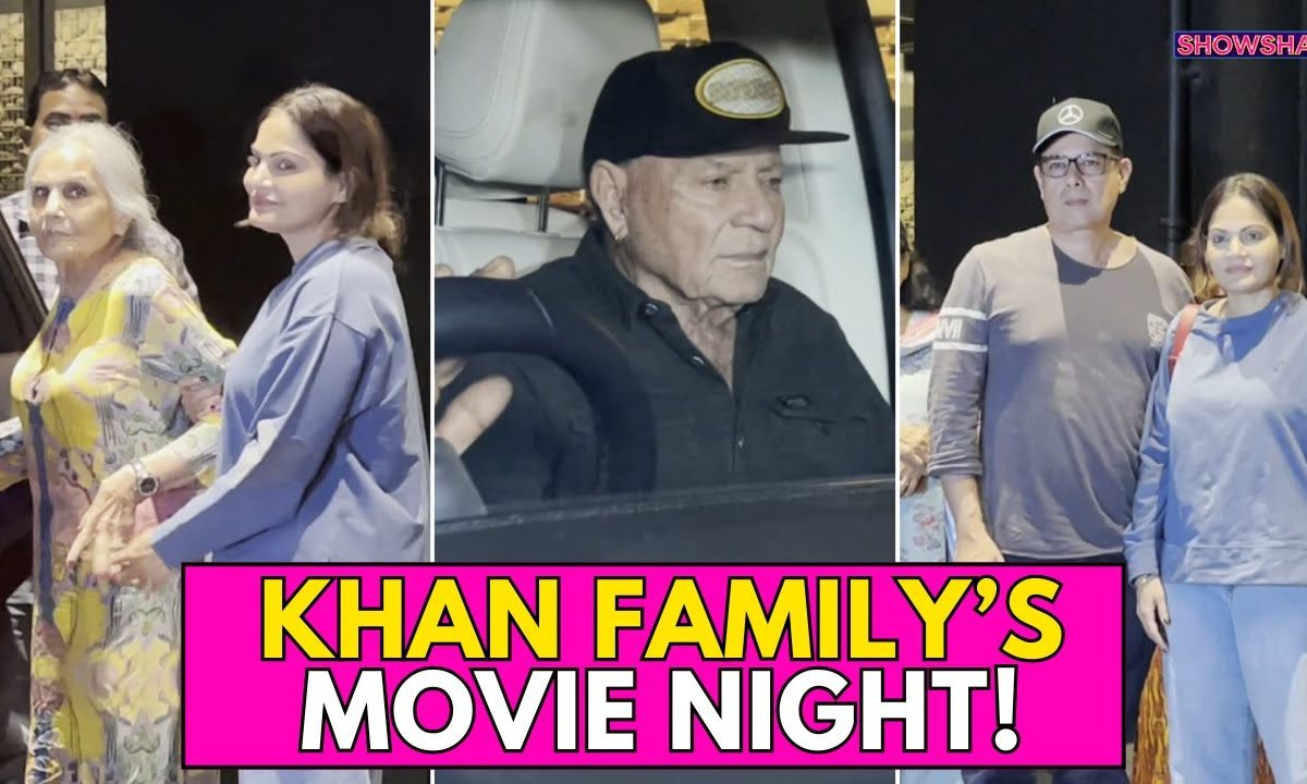 Salman Khan’s Parents Salim Khan And Salma Khan Enjoy A Movie Night With Family | WATCH