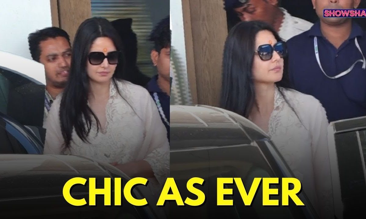 Katrina Kaif Brings Desi Aesthetic To Her Airport Wardrobe With Stunning Ivory Kurta Look | WATCH