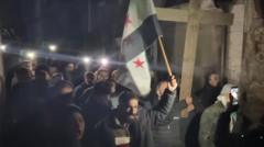 Protests erupt in Syria over Christmas tree burning