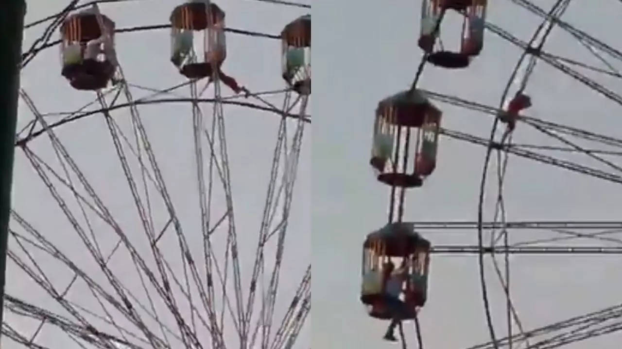 13-year-old girl left dangling on Ferris wheel in Uttar Pradesh; watch