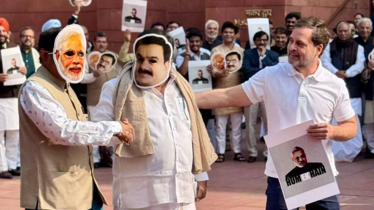 Watch: Rahul takes a dig at PM Modi & Adani in a staged ‘interview’